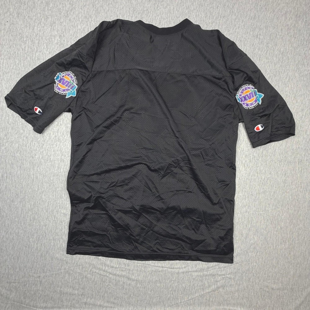 Vintage Champion Super Bowl XXVIII 28 Jersey 1994 Atlanta Black Mesh Mens 48 XL - Picture 2 of 8